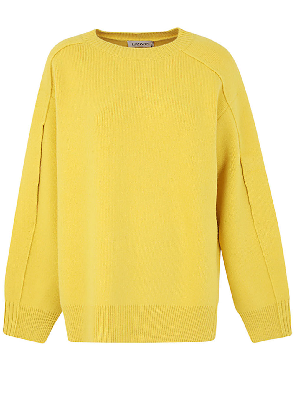 Lanvin Women Round Neck Cocoon Cape Jumper