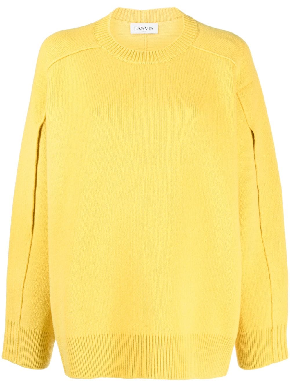Lanvin Women Round Neck Cocoon Cape Jumper