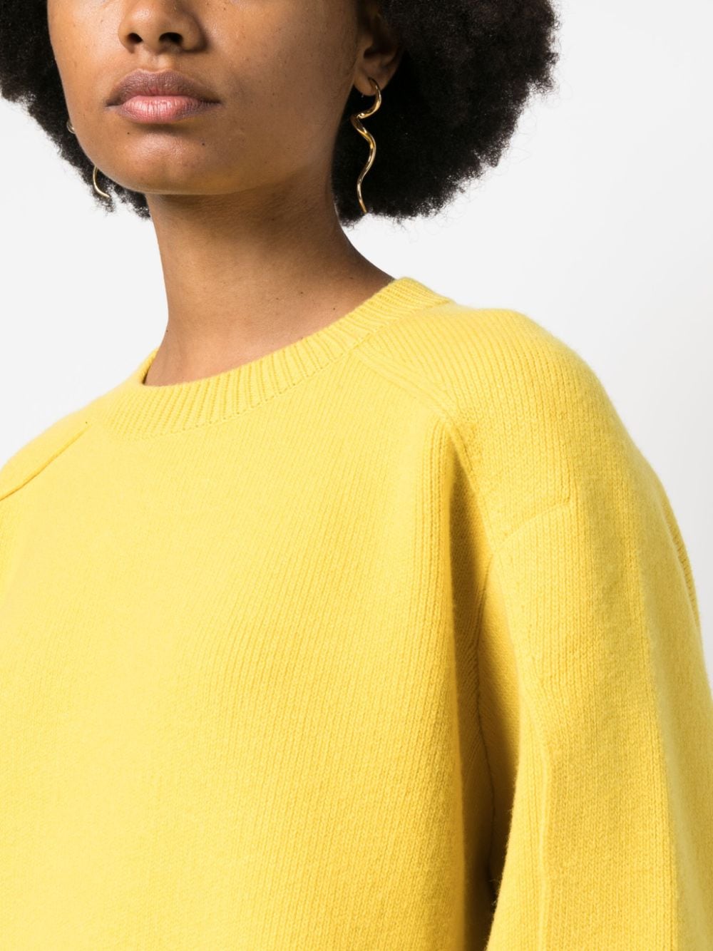 Lanvin Women Round Neck Cocoon Cape Jumper