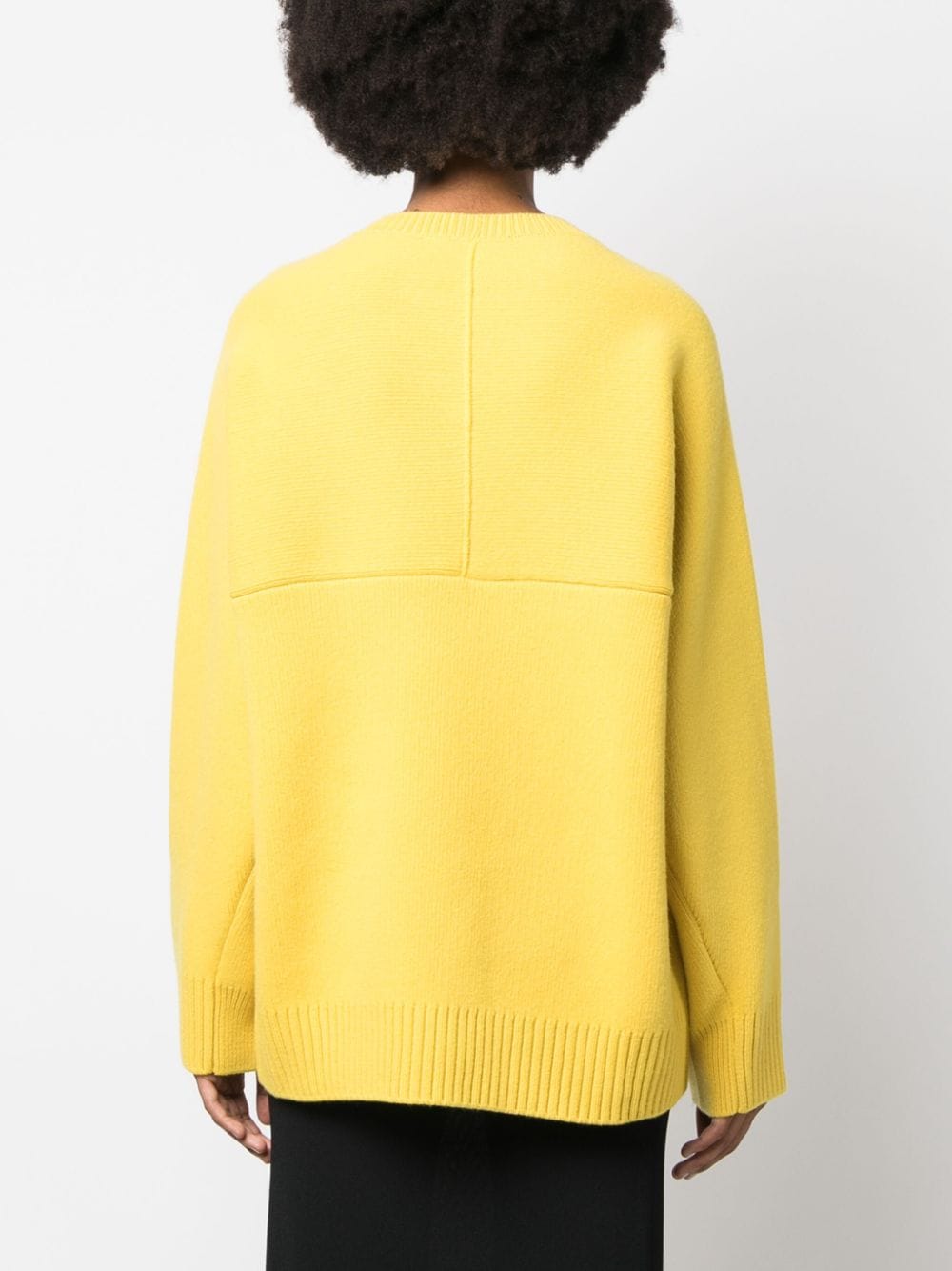 Lanvin Women Round Neck Cocoon Cape Jumper