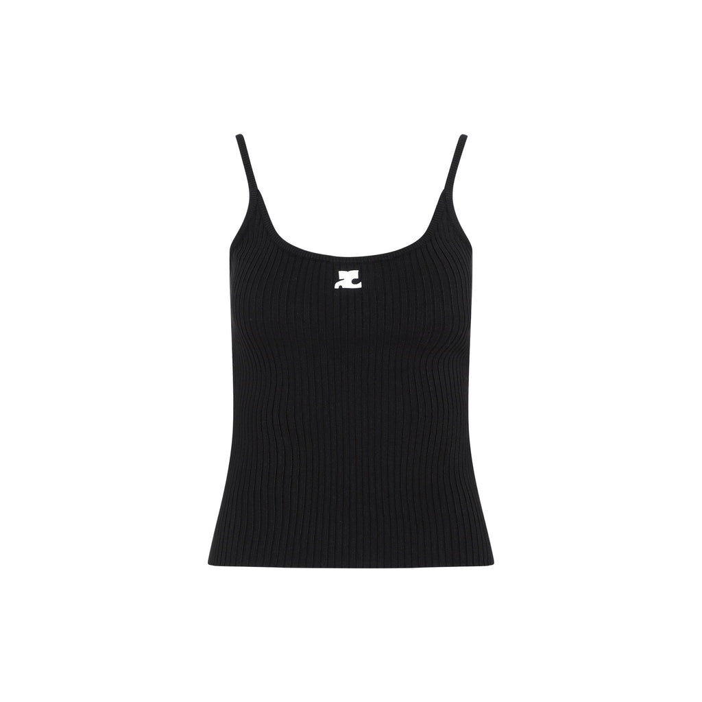 Courreges Rib Knit Tank Top Women