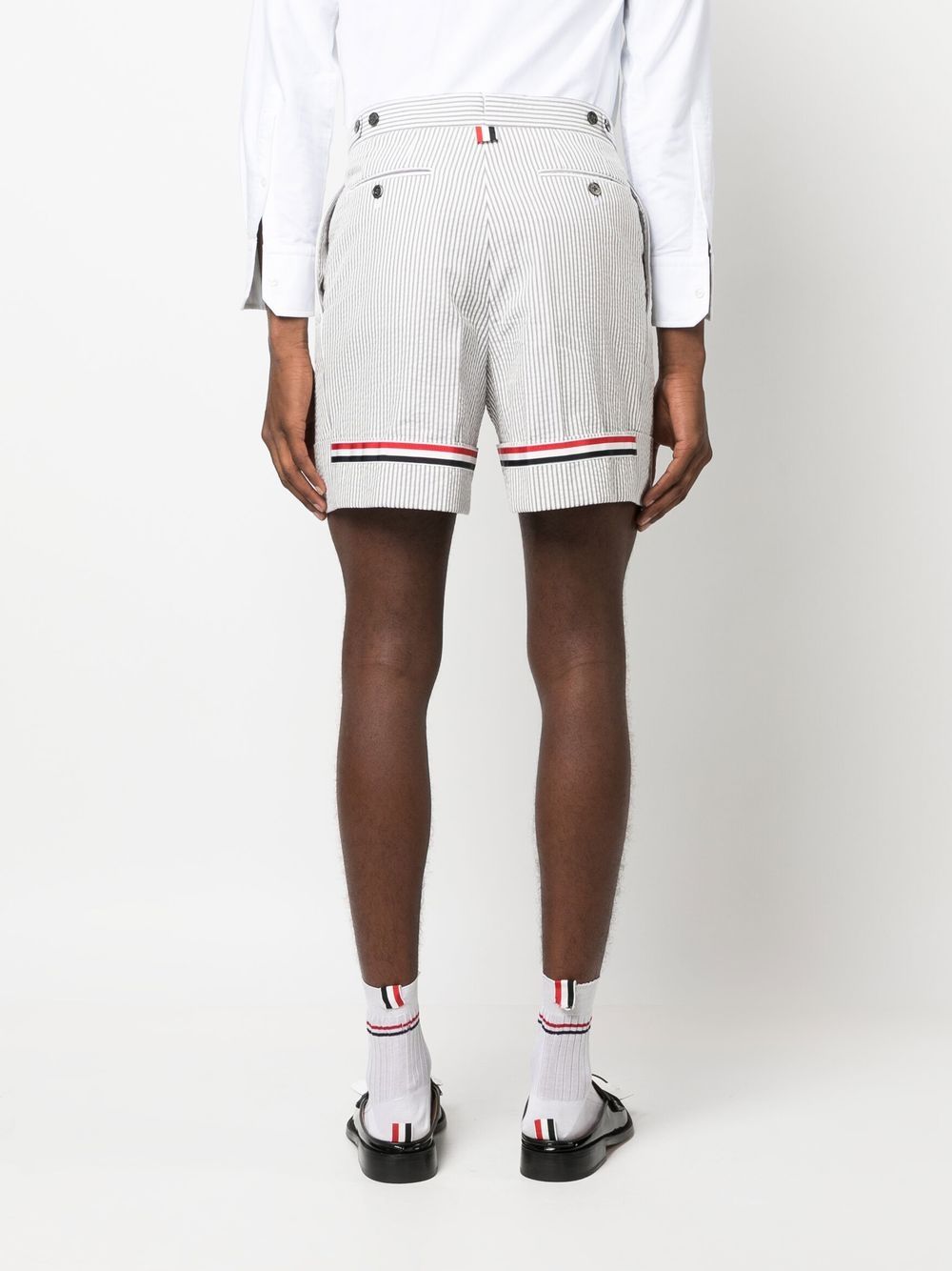 Thom Browne Men Shorts In Seersucker