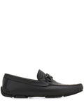 Ferragamo Men Embossed Gancini Monogram Driving Loafers