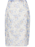 Prada Women Gonna Stampa Peonia In Nylonette