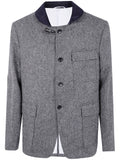 Thom Browne Men Fisherman Shawl Solid Donegal Tweed