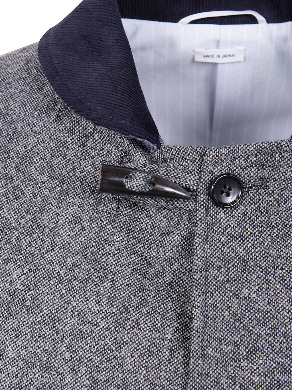 Thom Browne Men Fisherman Shawl Solid Donegal Tweed