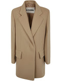 Jil Sander Women Short Double Breasted Tailor Made Crombie