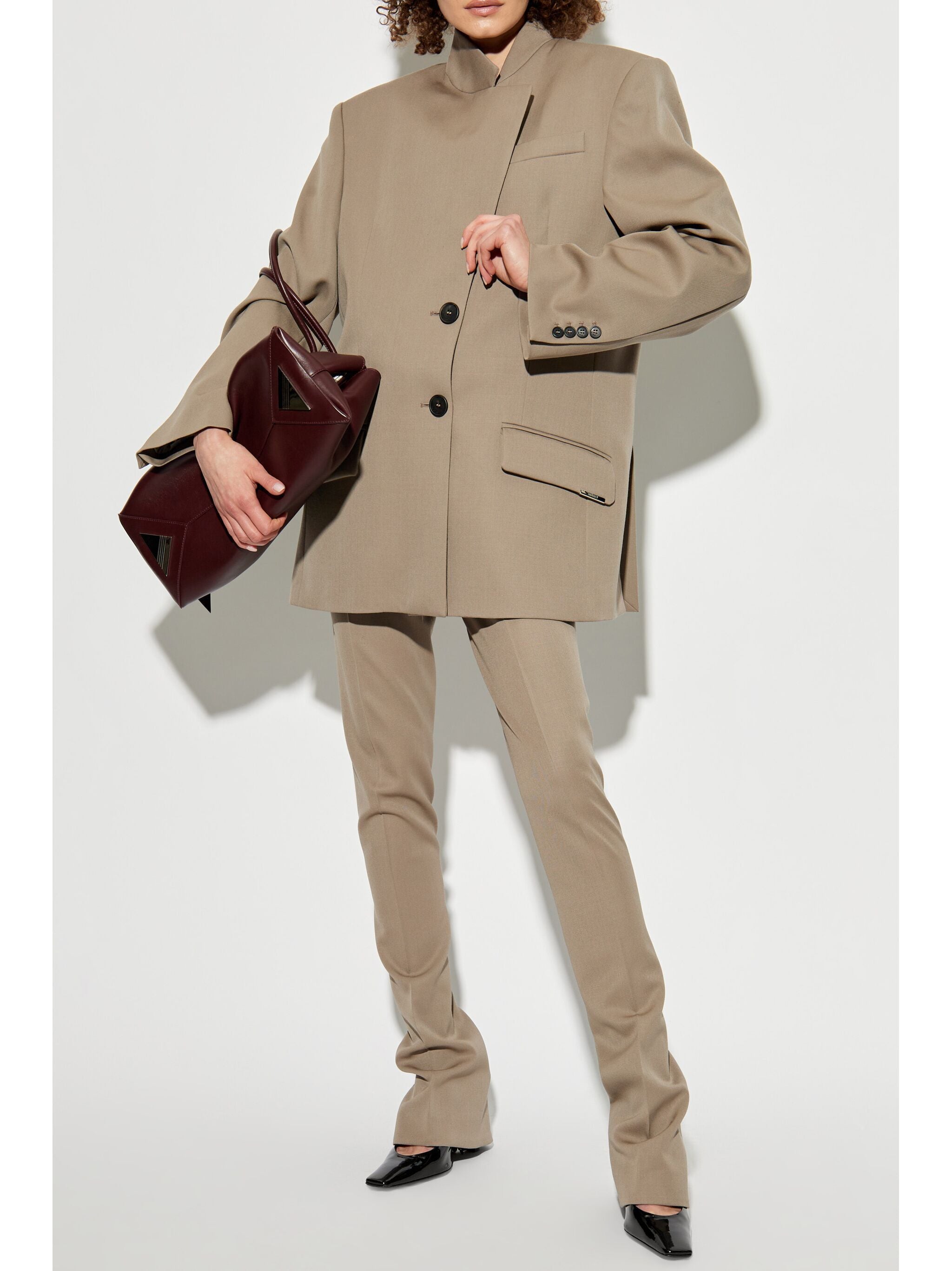 The Attico Women Gabardine Long Pant