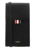 Thom Browne Men Black Leather Phone Holder
