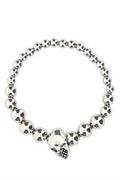Alexander Mcqueen Men Silver Metal Bracelet