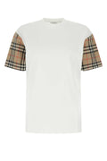 Burberry Women White Cotton T-Shirt