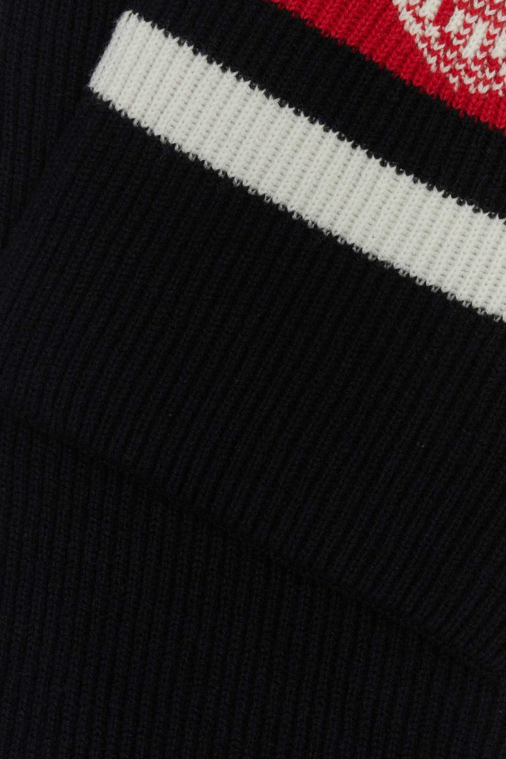 Prada Men Black Cashmere Scarf