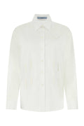 Prada Women White Poplin Oversize Shirt