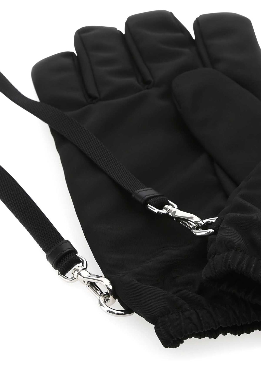 Prada Men Black Re-Nylon Gloves