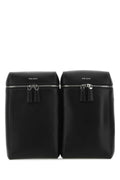 Prada Men Black Leather Backpack