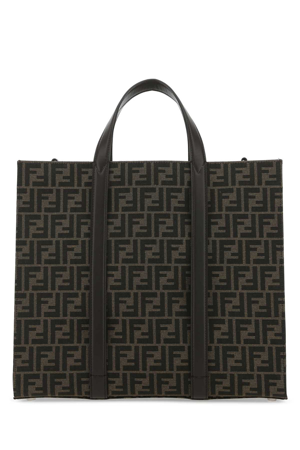Fendi Men Embroidered Canvas Shopping Bag