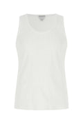 Bottega Veneta Men White Stretch Cotton Tank Top
