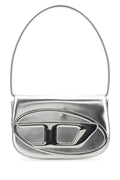 Diesel Women Silver Leather 1Dr Shoulder Bag