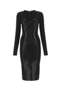 Dolce & Gabbana Women Black Stretch Viscose Blend Dress