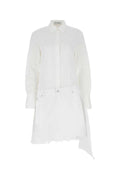 Jw Anderson Women White Poplin And Denim Dress
