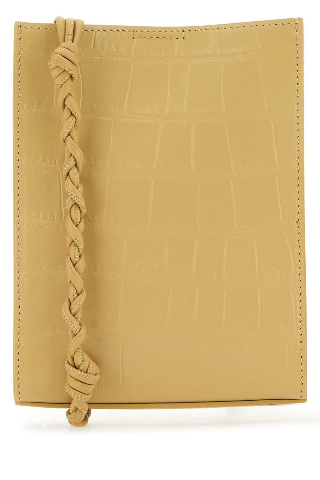 Jil Sander Women Beige Leather Small Tangle Shoulder Bag