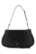 Chloe Women Black Leather Marcie Clutch