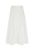Chloe Women White Poplin Skirt