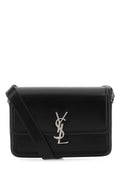 Saint Laurent Men Black Leather Solferino Shoulder Bag