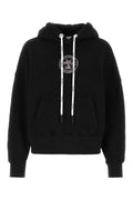 Palm Angels Women Black Cotton Sweatshirt