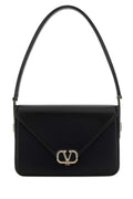 Valentino Garavani Women Black Leather Vlogo Shoulder Bag