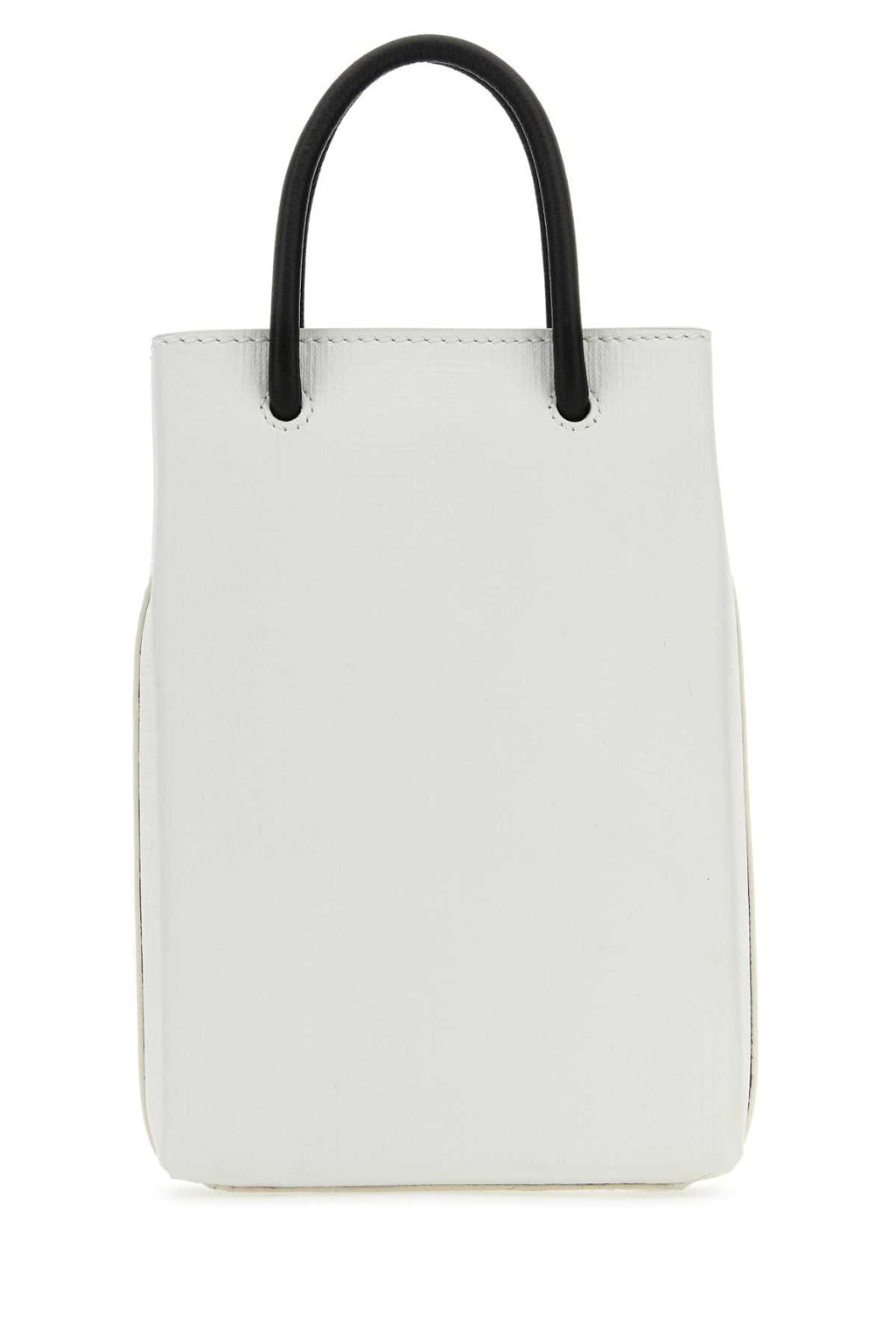 Balenciaga Women White Leather Phone Case
