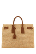 Saint Laurent Women Raffia Medium Sac De Jour Shopping Bag
