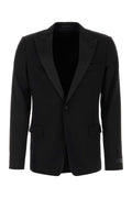 Lanvin Men Black Wool Blazer