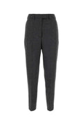 Prada Women Dark Grey Wool Pant