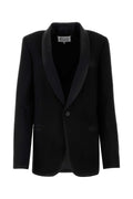 Maison Margiela Women Black Gabardine Blazer