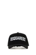 Dsquared Men Black Cotton Baseball Cap