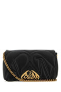 Alexander Mcqueen Women Black Leather Small Seal Shoulder Bag