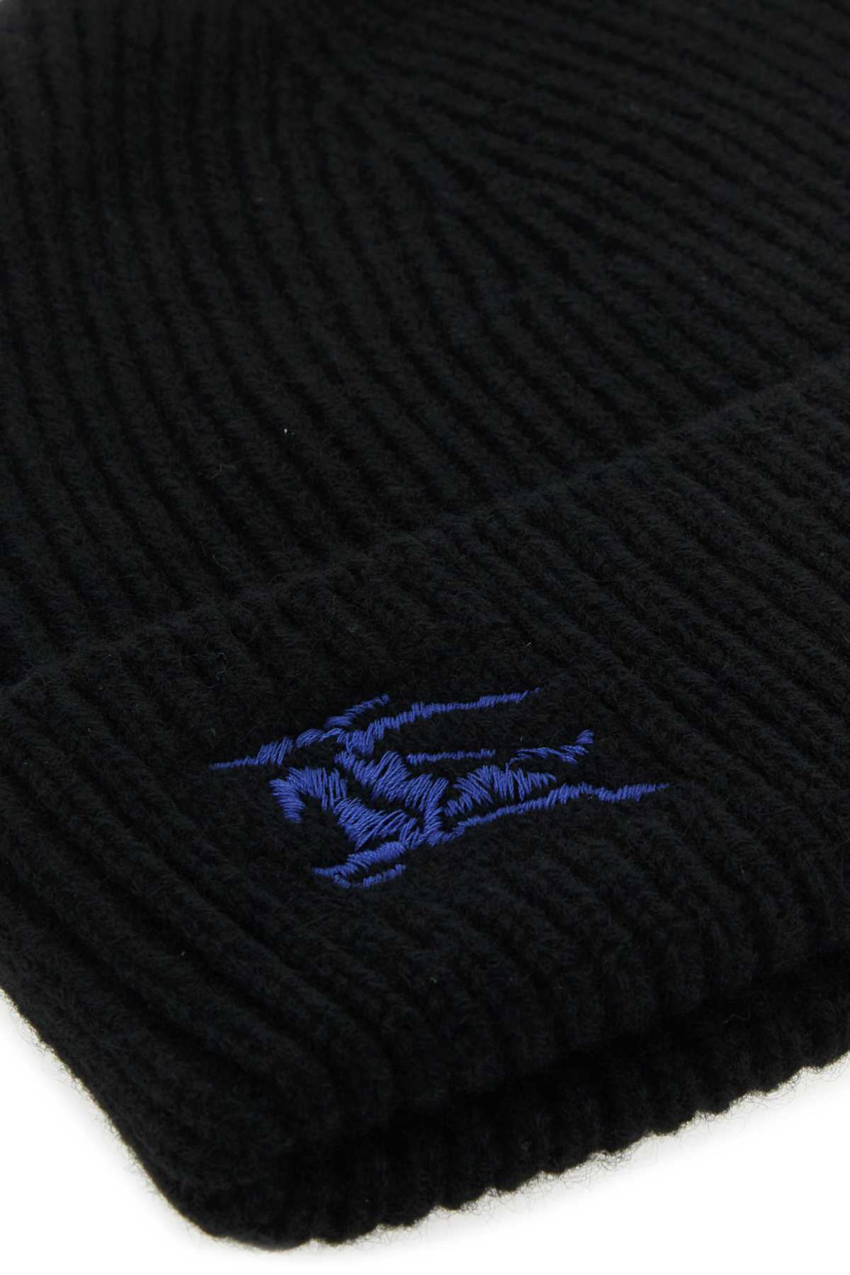 Burberry Women Black Cashmere Beanie Hat