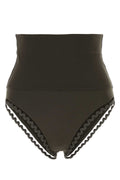 Eres Women Dark Brown Stretch Nylon Bikini Bottom