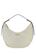 Prada Women White Leather Big Arquã¨ Handbag