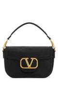 Valentino Garavani Women Black Leather Alltime Shoulder Bag