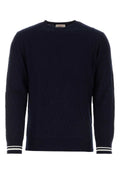 Valentino Garavani Men Dark Blue Cotton Sweater