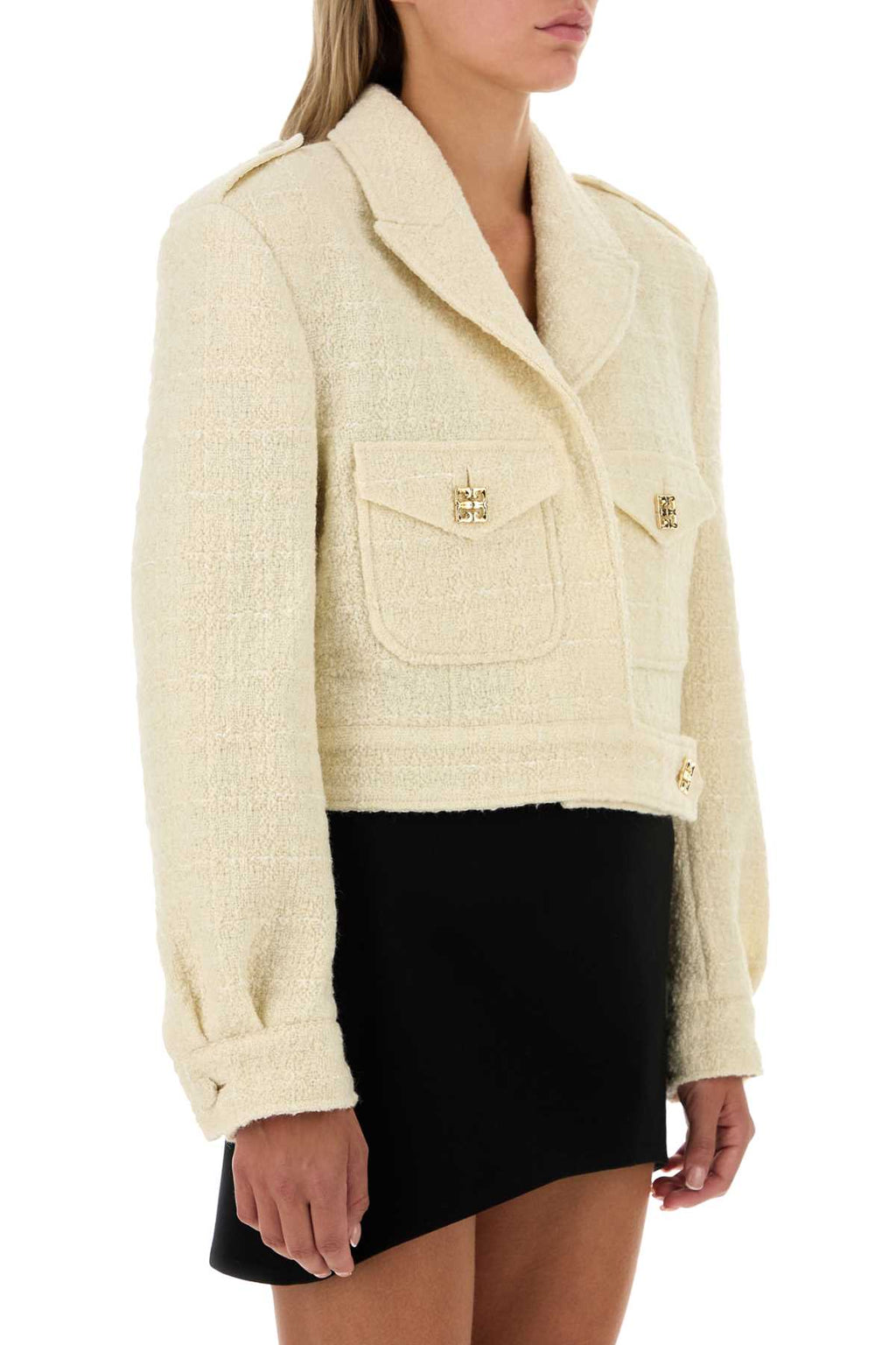 Givenchy Women Ivory Teed Blazer
