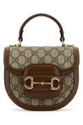 Gucci Women Gg Supreme Fabric Mini Horsebit 1955 Handbag