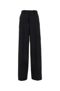 Gucci Women Slate Wool Wide-Leg Pant