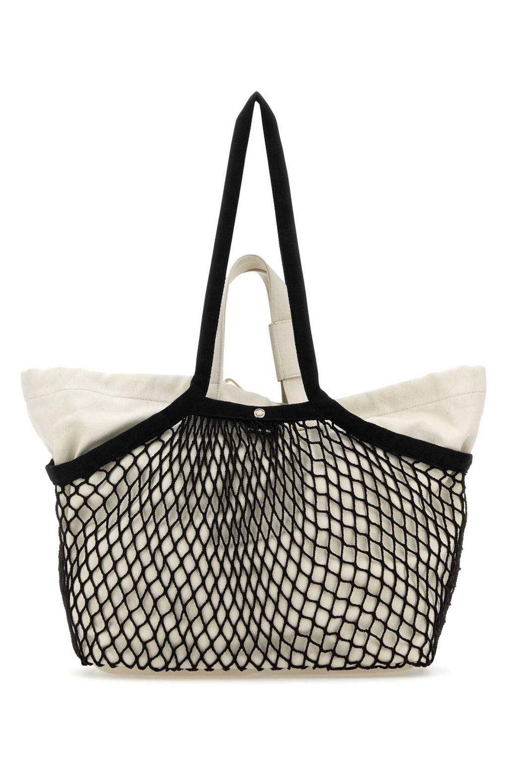 Balenciaga Women Two-Tone Canvas And Mesh Medium 24/7 Shopping Bag