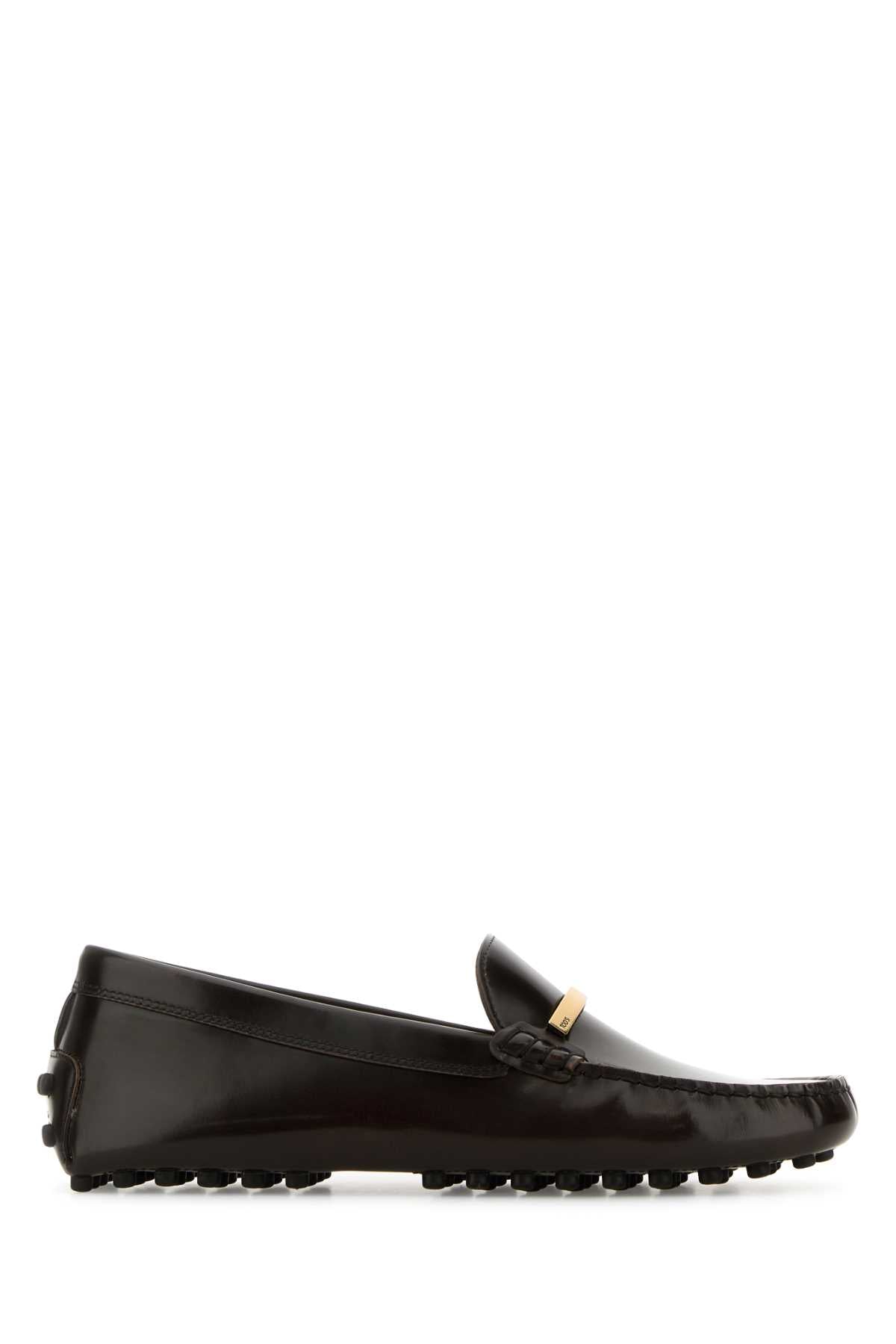 Tod's Women Brown Leather Loafers
