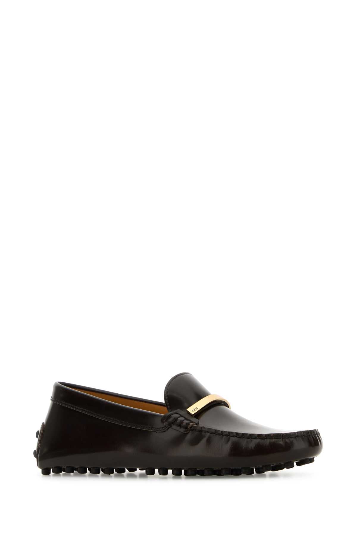Tod's Women Brown Leather Loafers