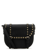 Valentino Garavani Women Black Leather Rockstud Crossbody Bag