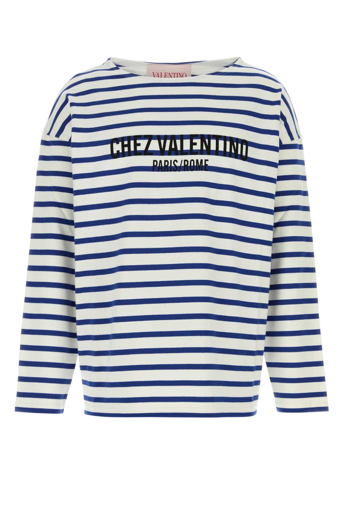 Valentino Garavani Men Embroidered Cotton T-Shirt